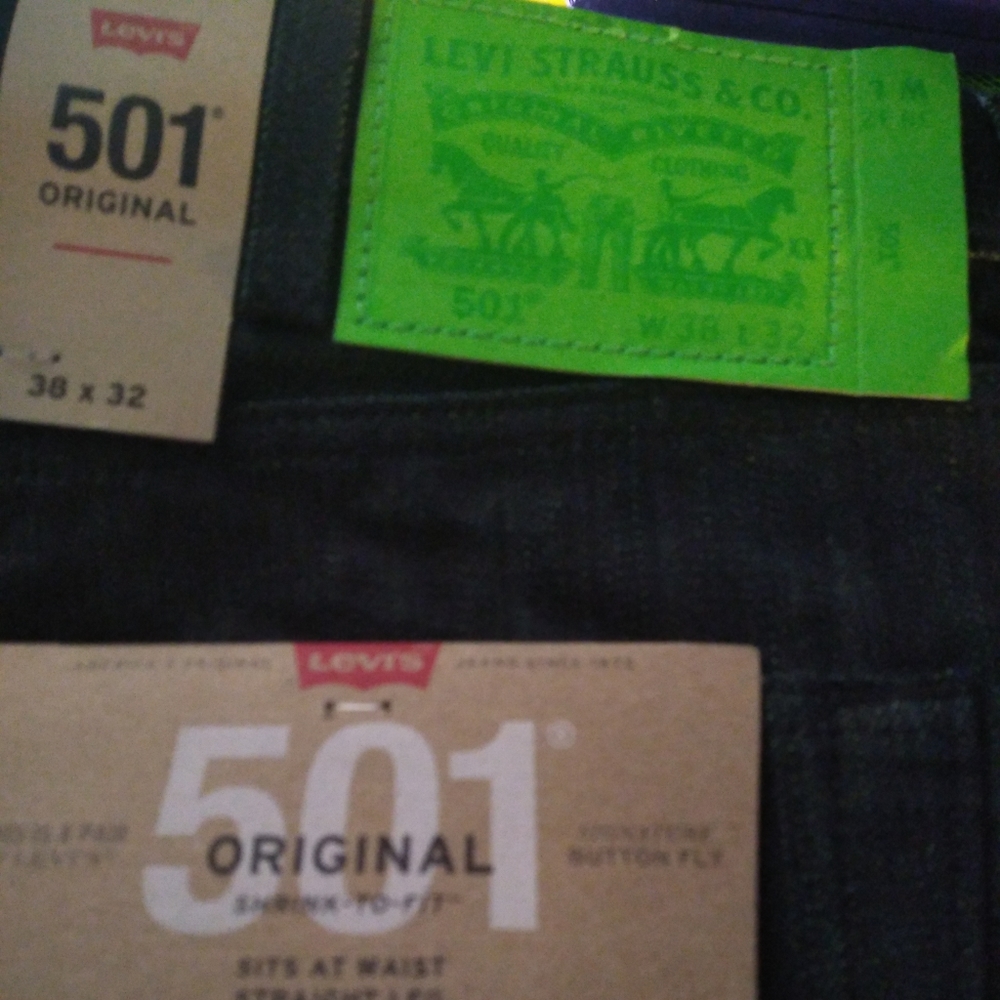 Raw 501 Levi's shrink to fit